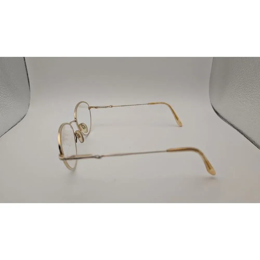 Sophia Loren M93 Gold Colored Eyeglass Frames